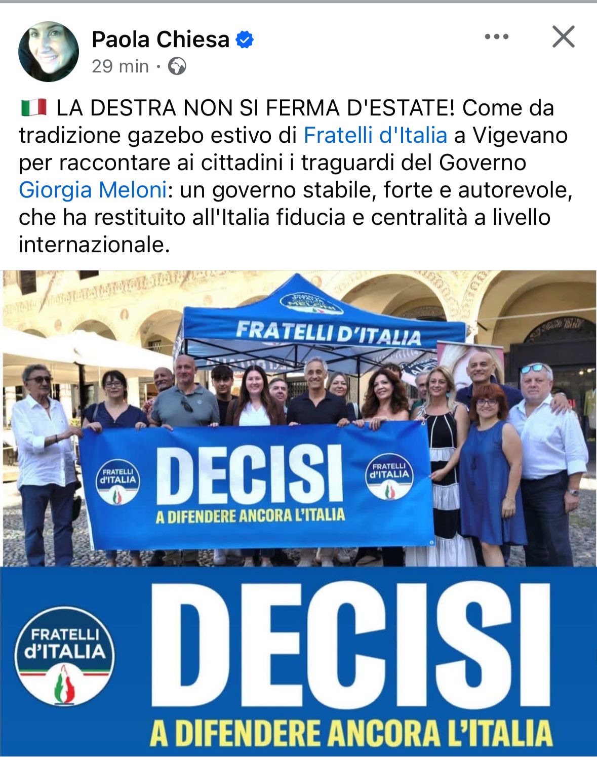 Un bel gazebo satirico a Vigevano