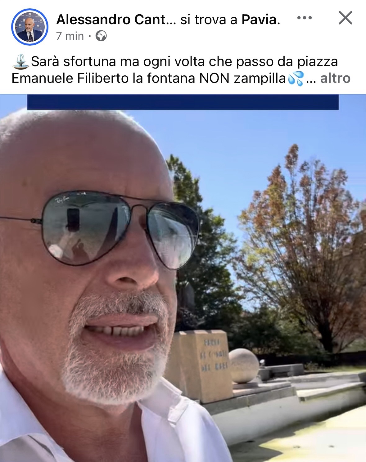 Il Fattore C fa l’esperto delle fontane