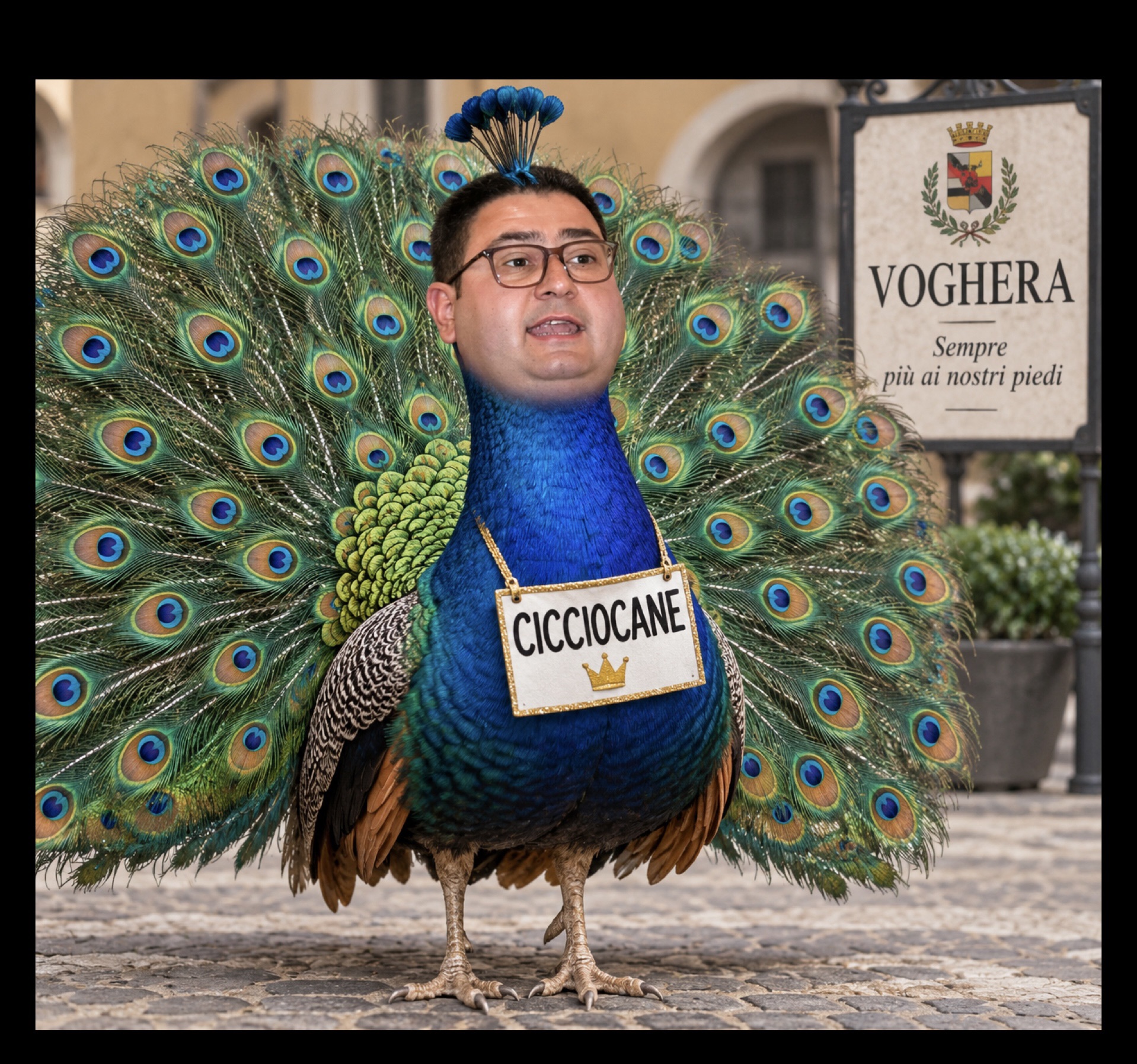 Cicciocane il pavone di Voghera